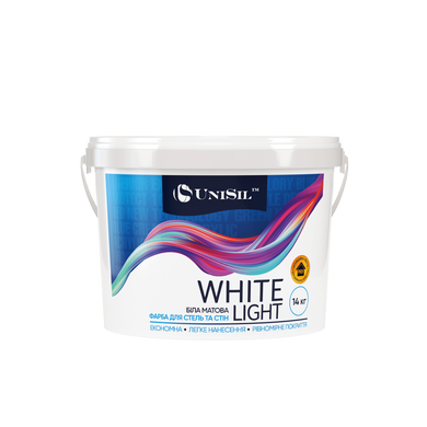 Купити Фарба інтер`єрна, Unisil White Light, TM "Unisil", 14 кг