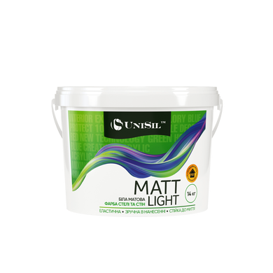 Купить Краска интерьерная, Unisil Matt Light, TM "Unisil", 14 кг.