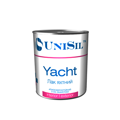Купити Лак яхтний Unisil Yacht, ТМ "Unisil", глянцевий, 0,75л