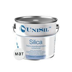 Купить Пентафталевая эмаль UNISIL "Silica", белая матовая, масса нетто 12 кг