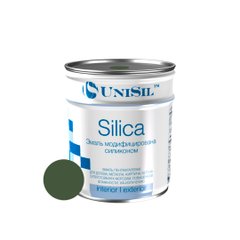 Купить Пентафталевая эмаль UNISIL "Silica", RAL 6003 хаки, матовая, масса нетто 0,9 кг