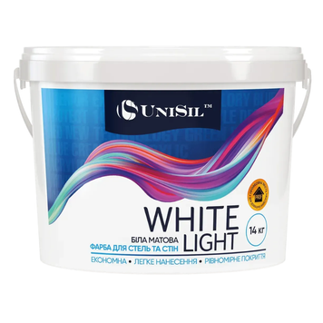 Купить Краска интерьерная, Unisil White Light, TM "Unisil", 14 кг