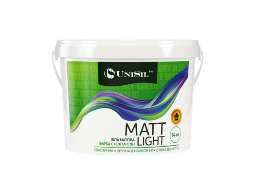 Купить Краска интерьерная, Unisil Matt Light, TM "Unisil", 1,4 кг