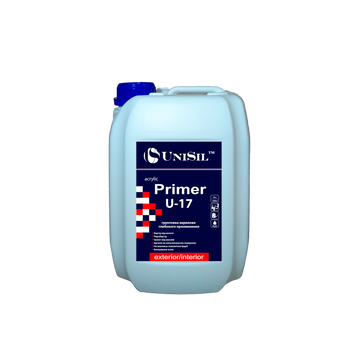 Купити Ґрунтовка глибокопроникаюча Unisil acrylic primer U-17, TM "Unisil", 10 л