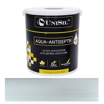 Лазур антисептик для дерева Aqua-Antiseptik Unisil біла 0.75л