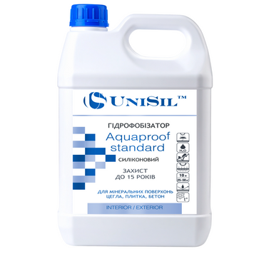 Купити Засіб водовідштовхуючий UNISIL "Aquaproof Standard", 10 л