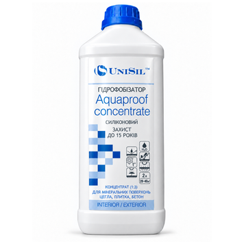 Купити Засіб водовідштовхуючий UNISIL "Aquaproof Concentrate", 2 л.