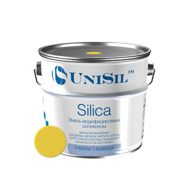 Купити Емаль пентафталева UNISIL "Silica", жовта, 2,8 кг