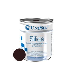Купить Эмаль пентафталевая UNISIL "Silica",коричневая, 0,9 кг