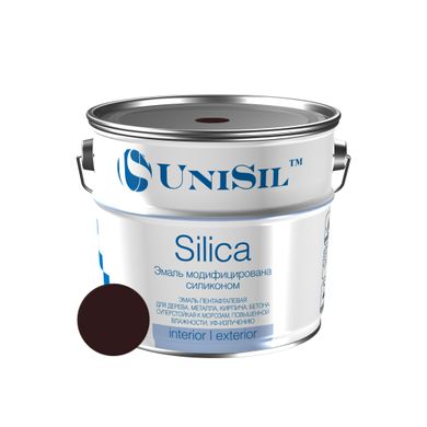 Купити Емаль пентафталева UNISIL "Silica",коричнева, 2,8 кг
