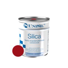Купити Емаль пентафталева UNISIL "Silica", червона, 0,9 кг