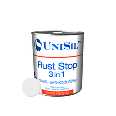 Купити Емаль Unisil Rust Stop 3 in 1, ТМ "Unisil", біла, 0,75л