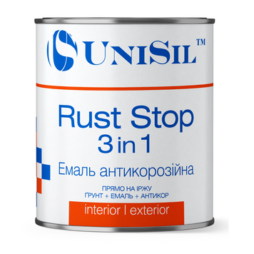 Купити Емаль Unisil Rust Stop 3 in 1, ТМ "Unisil", біла, 0,75л