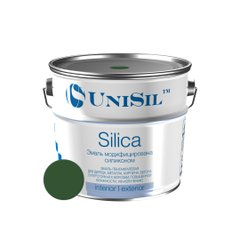 Купить Пентафталевая эмаль UNISIL "Silica", темно-зеленая, масса нетто 12 кг